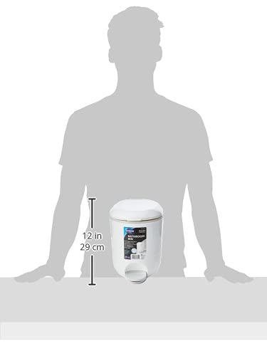 سلة الحمام بدواسة من أديدس بريميوم ديلوكس بسعة 3.5 لتر. تتميز هذه السلة بتصميم عصري باللونين الأبيض والرمادي يجمع بين الأناقة والعملية. تحتوي على نظام دواسة لفتح الغطاء بدون استخدام اليدين لسهولة الاستخدام والنظافة