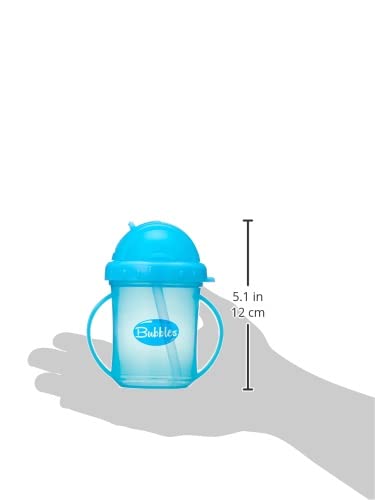 Bubbles Cup With Straw Blue - Safqqa Egypt