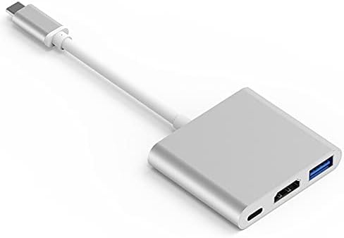 USB 3.0 ومنفذ (4k) محول يو إس بي-سي إلى إتش دي إم آي متعدد المنافذ بدقة 
