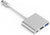 USB 3.0 ومنفذ (4k) محول يو إس بي-سي إلى إتش دي إم آي متعدد المنافذ بدقة 