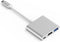 USB 3.0 ومنفذ (4k) محول يو إس بي-سي إلى إتش دي إم آي متعدد المنافذ بدقة 