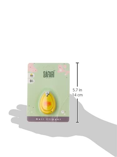 Safari Baby Round Shaped Nail Clipper - Yellow