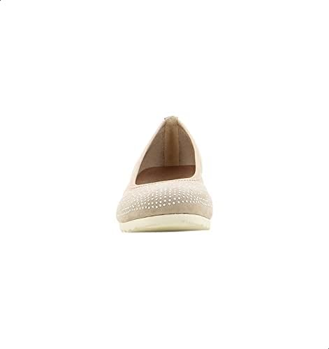 Sprox Studded Detail Round Toe Wedge Shoes for Women