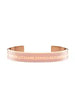 Daniel Wellington Stainless Steel Two-Tone Front Logo Unisex Cuff Bracelet - Dusty Rose - Safqqa Egypt