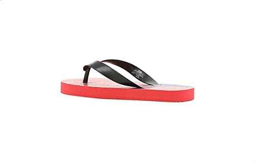 Leomil Spiderman-Print Flip Flops For Boys - Red and Black