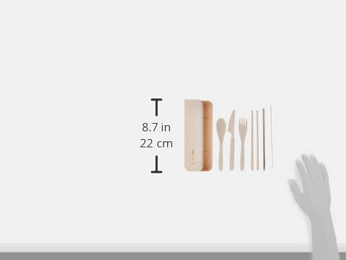 ابقِ مستعداً وصديقاً للبيئة مع طقم أدوات المائدة من Krumbs Kitchen المصنوع من مادة قش القمح المستدامة. الطقم خفيف ومتين وقابل لإعادة الاستخدام، مما يجعله مثالياً للمدرسة، العمل، السفر،