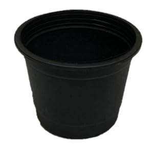 20cm Black Planter - Set of 1 Piece Black plant pots, from Macrame Art Space- No Box - Safqqa Egypt