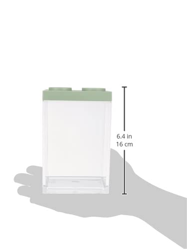 Omada BRICKSTORE Container Sage Green 10x10x15.5 cm, 1L Capacity