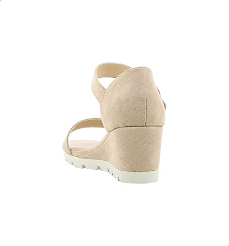 Sprox Ankle Strap Open Toe Wedges For Women