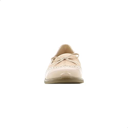Sprox Moc-Toe Front Ribbon Detail Ballerina Shoes for Women