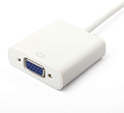 Generic Mini DisplayPort Adapter Cable for MacBook Pro – Video Converter (White)