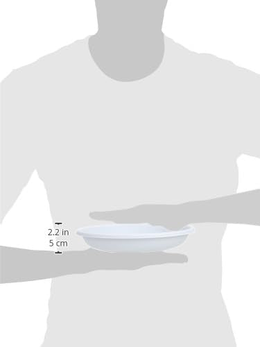 Bama Round Saucer, 20062, Off White Plastic - Made In Italy