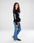 Disney WOMEN STITCH LS BLACK T-SHIRT