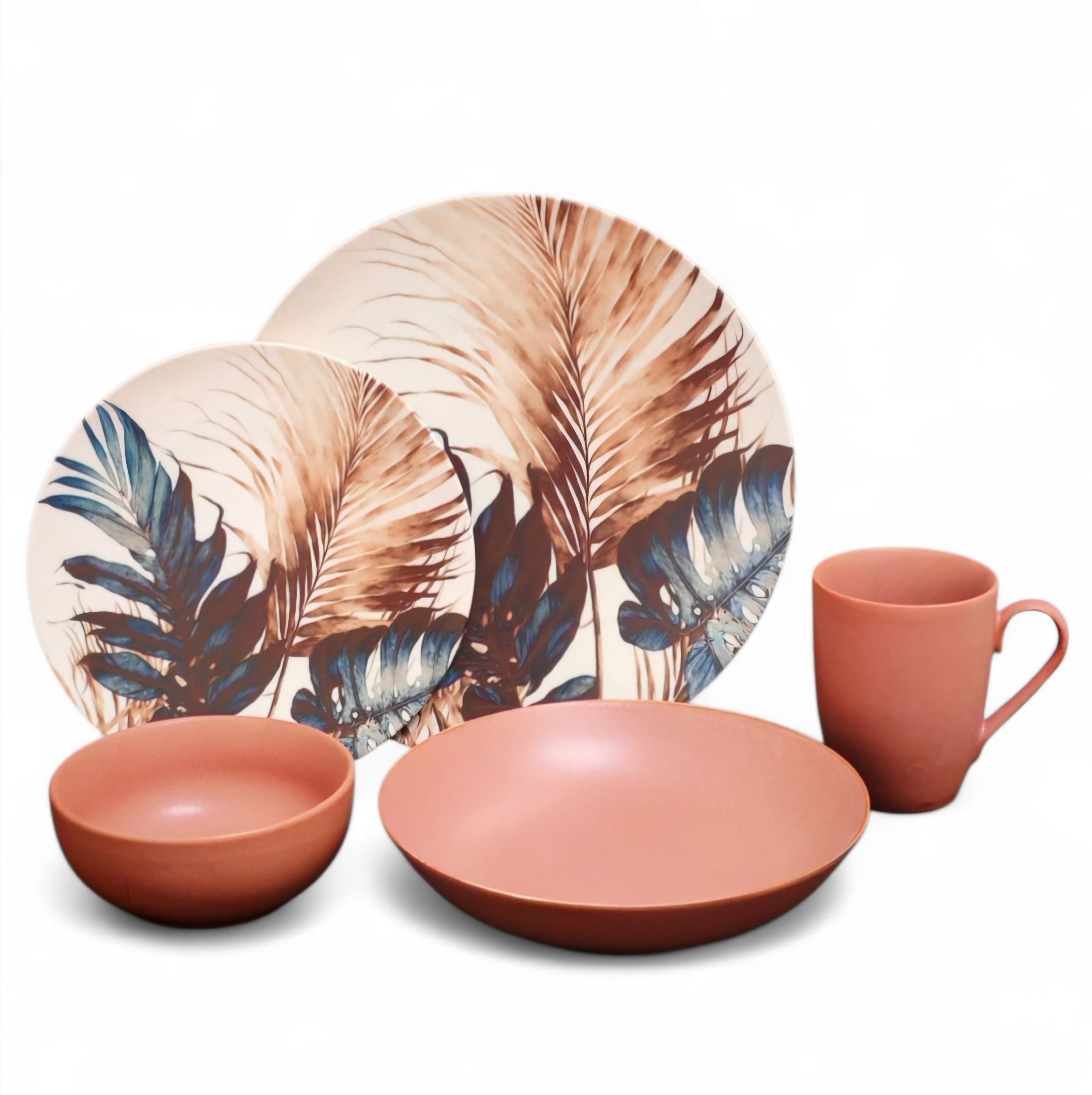 Delicia Porcelain Tropical Dusk Dinnerware Set – 30 PCS