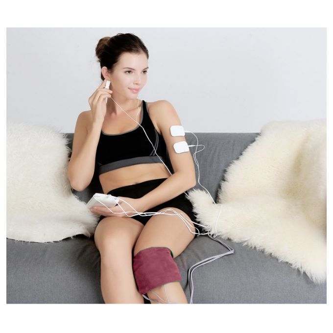 TENS And EMS 2 Channel Slimming Digital Apparatus for Healthy Care - White - Safqqa Egypt