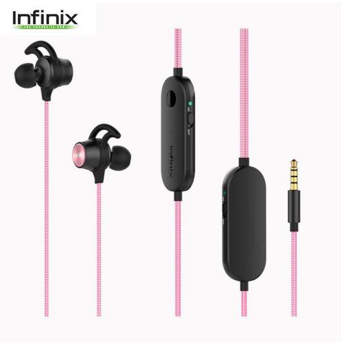 Infinix XE03 Noise Cancellation Headphones - Pink