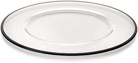 IVV Babilon Charger Plate - 32 cm, Clear with Black Line