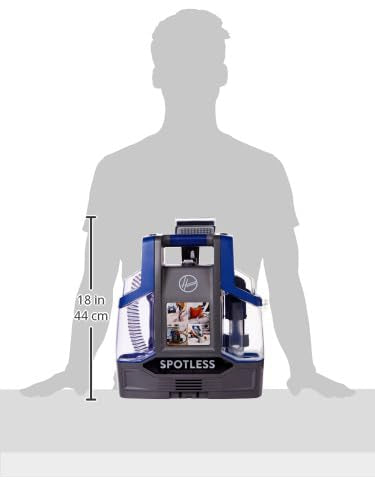 Hoover CDCW-CSME Spotless Careprt Cleaner Clean Portable Lightweight Carpet & Upholstery Multi Surfaces Cleaner For Car Seats, Sofa, Kitchen, Outdoor & More, Removes Spots Spills & Tough Stains-Blue - Without cleaning solution