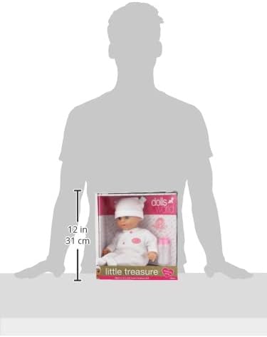 Dolls World Baby Doll, 38 cm, White