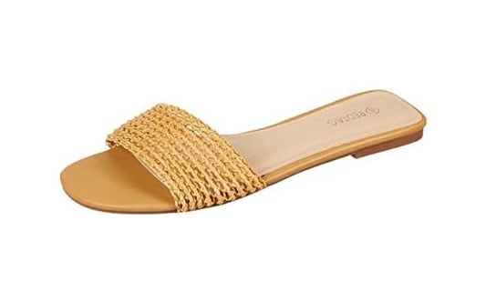 Redtag Woven Mule Sandal Womens Slipper