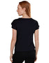 Splash Basic Solid Round-Neck Split Short Sleeves T-shirt For Women - Safqqa Egypt