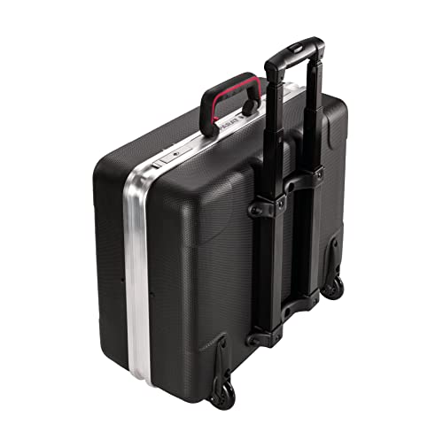 PARAT GmbH & Co. KG 535500171 حقيبة أدوات فضية قابلة للدحرجة، سوداء، كينغ