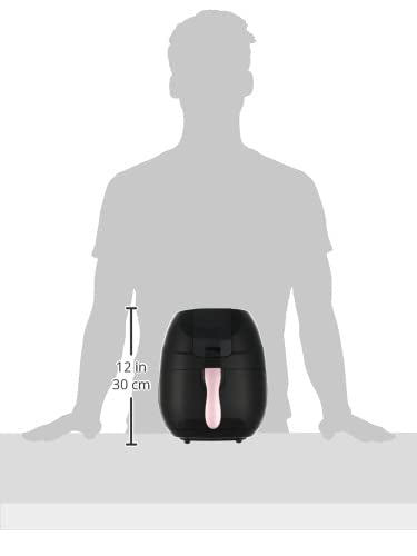 مقلاة هوائية كريست من رويال سيلفر، اسود، 8 لتر (1800 وات) - DR-8803S، 1800.0 واط