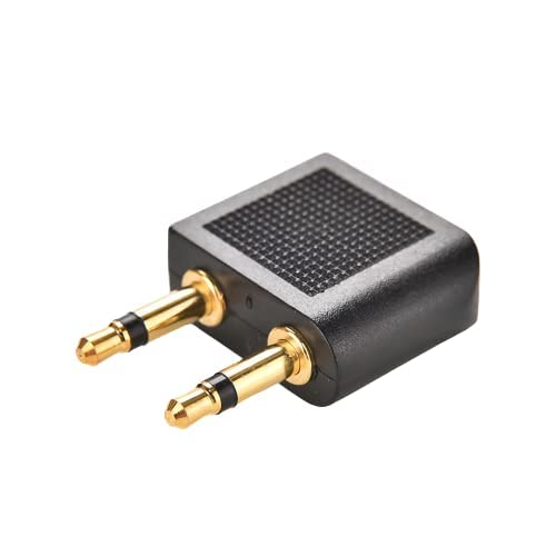 Keendex 1766 2 in 1 aux adapter - black