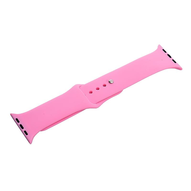 Silicone Adjustable And Expandable Watch Strap With Modern Design For Unisex Compatible With Smart Watches 42/44/45 MM - Pink