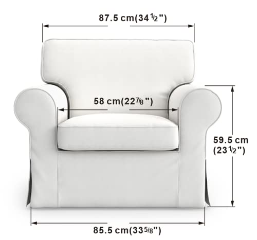 ‎Masters of Covers Ektorp Armchair Cotton Slipcover