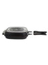 Aluminum Double Grill Pan Black 36cm