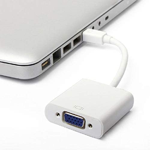 Generic Mini DisplayPort Adapter Cable for MacBook Pro – Video Converter (White)