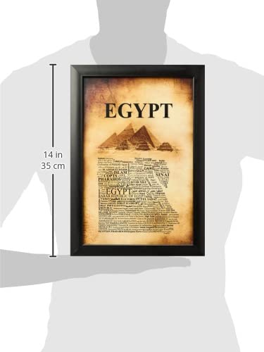 تابلوه خشبي بتصميم فني للتعليق على الحائط بطباعة رقمية لغرفة المعيشة في المنزل، ديكور عصري (بنمط الاهرامات والحضارة المصرية القديمة)