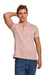 DALYDRESS Men's Casual Short Sleeve Cotton Polo Shirt with Striped Collar - Regular Fit - Model 220-470-302-13