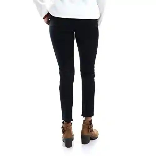 esla_ESLA - Women Zip Hem Straight Fit Pants_Dark Blue_size 38 - Safqqa Egypt