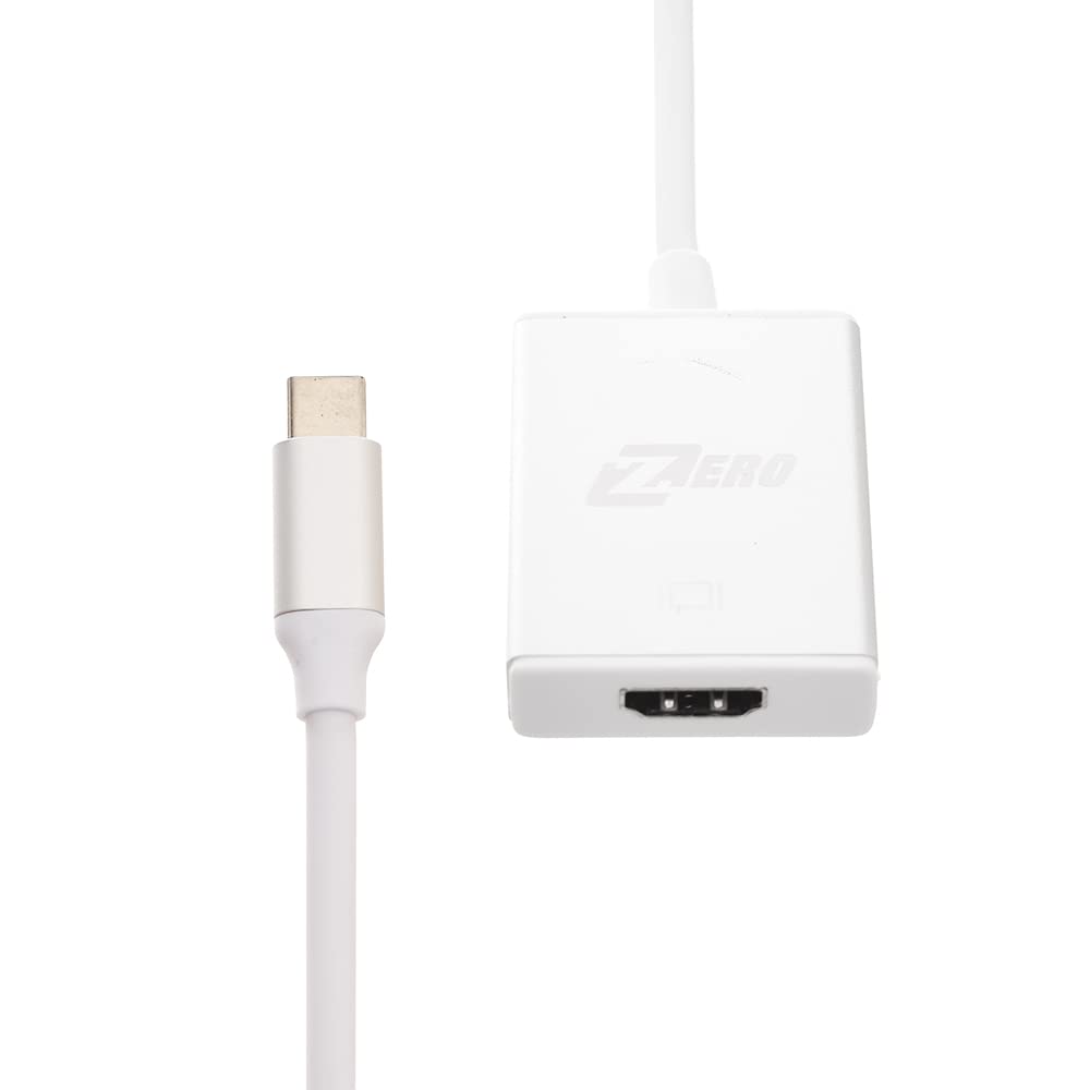 محول تلفزيون HD من نوع سي الى HDMI- ابيض، عدد المنافذ: 4