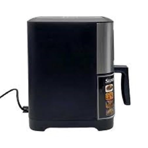 Silver 10 Liter Stainless Steel Digital Air Fryer Performance Range 2200 Watt Rapid Air Convection Heating-Have Scratches