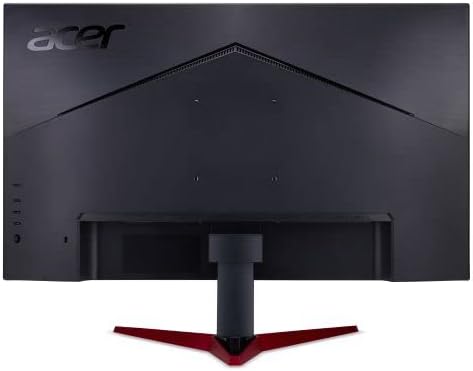 شاشة ألعاب Acer Nitro مقاس 27 بوصة بمعدل تحديث 165 هرتز ووقت استجابة 1 مللي ثانية وتقنية VRB IPS Flat بدقة 1080 بكسل وتقنية FreeSync و2HDMI و1DP و250Nit باللون الأسود 