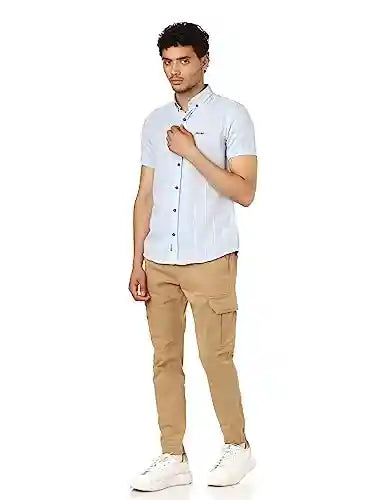 Firewood Mens Basic Checks Short Sleeve Shirt Shirt