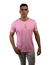Hero Basic Contrast Neckline EmbroideRed Cotton T-Shirt For Men