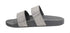 Dejavu Faux Leather Studded Double Strap Slide Slippers for Women - Safqqa Egypt