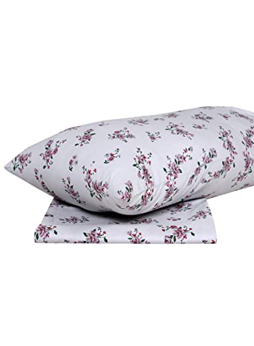 طقم ملاية سرير مفرد من هوم تاون مع كيس وسادة 