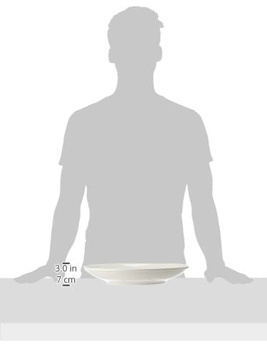 طبق تقديم فواكه سادة من روزا اف ام، أبيض