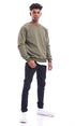 Ravin Men's 96034 Slip-On Heather Olive Long Sleeve Sweatshirt