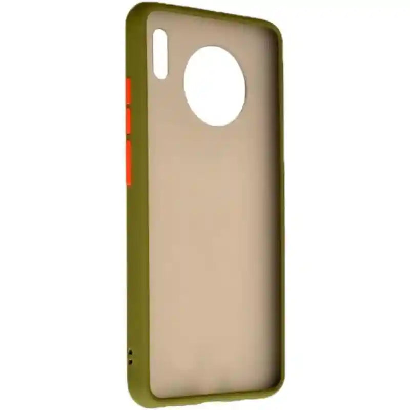 حافظة هاتف بلاستيكية صلبة عامة بحواف سيليكون ملونة وظهر شبه شفاف لهاتف هواوي ميت 30 بحجم 6.62 بوصة