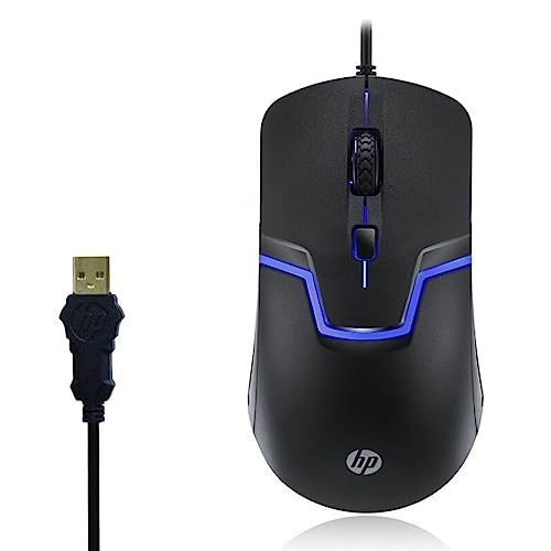Mouse Wired Gaming Color LED Light DPI Control - Black