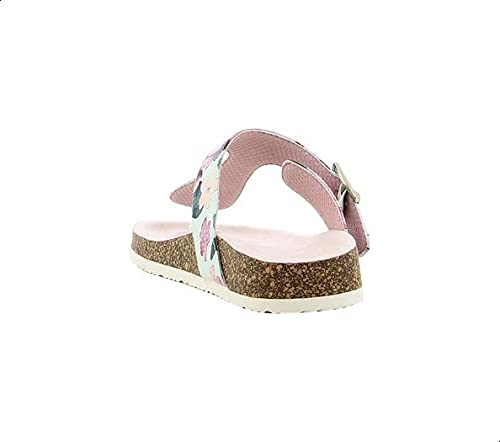 Sprox Floral-Pattern Side-Buckle Flip Flops For Women