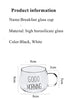 Transparent Glass Mug – “Good Morning” Design for Coffee & Tea