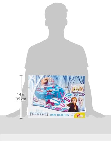 Lisciani Disney Frozen Accessory Design Kit for Girls – Creative Jewelry Making Set