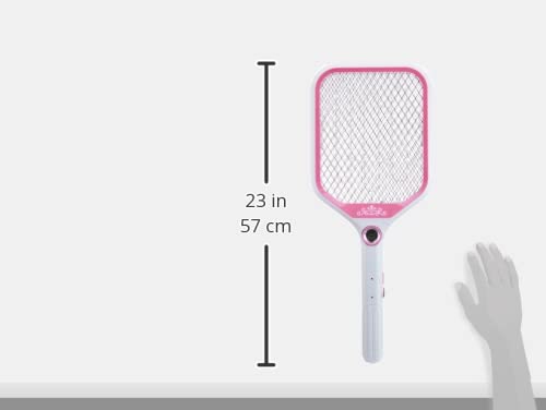 Rechargeable mosquito swatter, With light - Pink